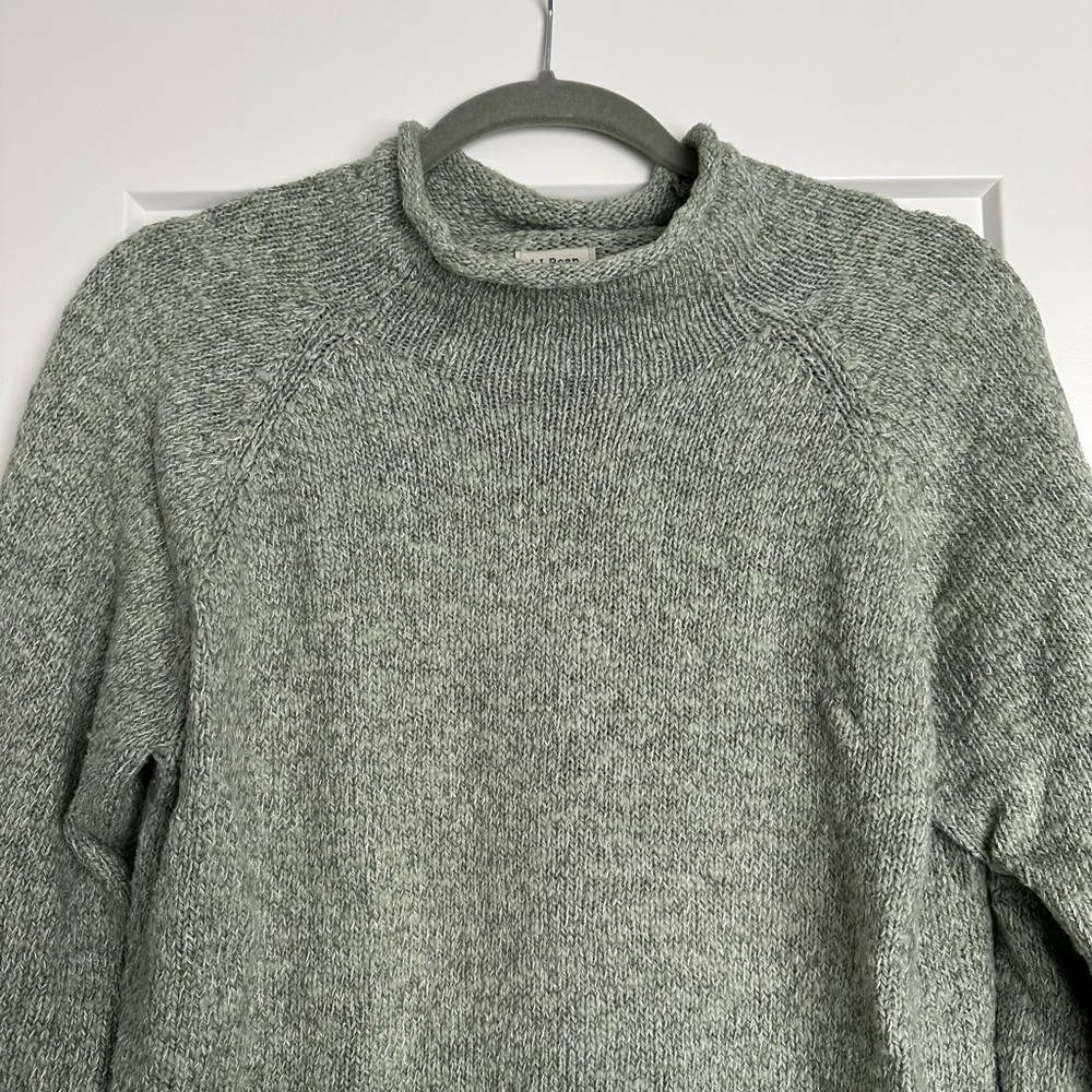 L.L. Bean Green Roll Neck Sweater